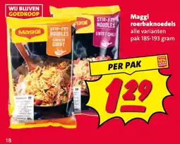 Nettorama Maggi roerbaknoedels aanbieding