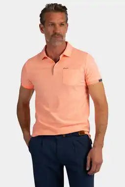 Wehkamp New Zealand Auckland regular fit polo - neon zalm aanbieding