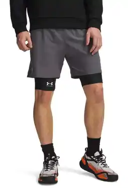 Wehkamp Under Armour sportshort grijs/oranje aanbieding