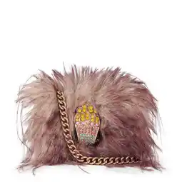 Wehkamp Kurt Geiger mini crossbody tas Kensington Micro met imitatiebont bruin aanbieding