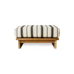 Wehkamp HKLIVING hocker outdoor teak (chalkstripe) aanbieding