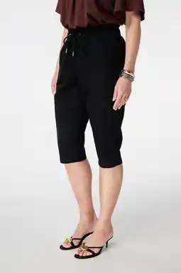 Wehkamp MS Mode slim regularwaist capri zwart aanbieding