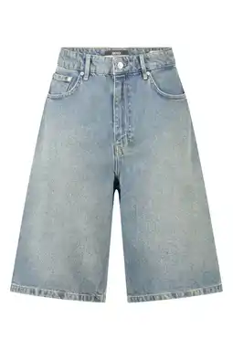 Wehkamp America Today baggy denim short - blauw aanbieding
