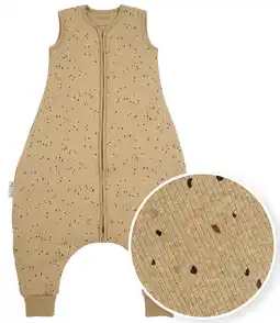 Wehkamp Meyco baby winter slaapoverall jumper Rib Mini Spot toffee melange aanbieding