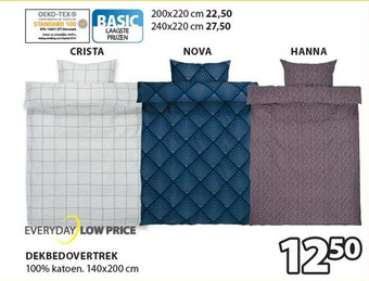 Jysk DEKBEDOVERTREK aanbieding