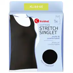 Kruidvat Kruidvat Cotton Stretch Damessinglet aanbieding