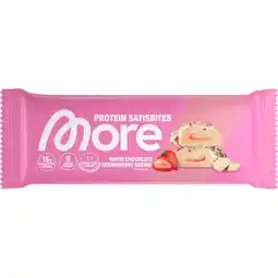 Jumbo More Protein Satisbite White Strawberry Cream 50g aanbieding