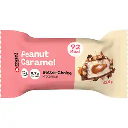 Jumbo Maxi nutrition Better Choice Eiwitreep Peanut Caramel 23g aanbieding