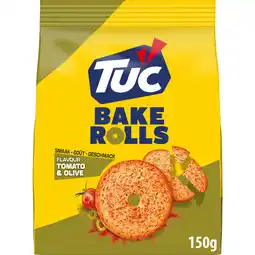 Jumbo TUC Bake Rolls Crackers Tomato & Olive 150g aanbieding