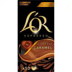 Jumbo L'OR Espresso Caramel Aluminium Capsules 10 Stuks 52 g aanbieding
