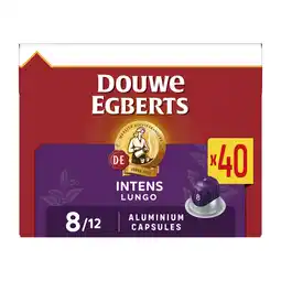 Jumbo Douwe Egberts Lungo Intens Koffiecups Familiepak 40 Stuks aanbieding