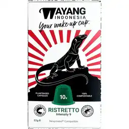 Jumbo Wayang Koffiecups Ristretto 10 stuks aanbieding