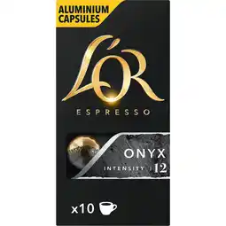Jumbo L'OR Espresso Onyx Aluminium Capsules 10 Stuks 52 g aanbieding