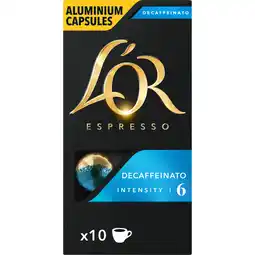 Jumbo L'OR Espresso Decaffeinato Aluminium Capsules 10 Stuks 52 g aanbieding