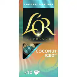 Jumbo L'OR Espresso Coconut Iced Aluminium Capsules 10 Stuks 52 g aanbieding