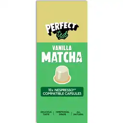 Jumbo PerfectTed Vanilla Matcha Pods 10 stuks aanbieding