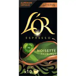 Jumbo L'OR Espresso Hazelnut Smaak 10 Capsules 52 g aanbieding