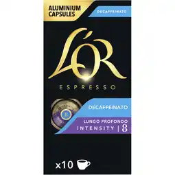 Jumbo L'OR Espresso Decaffeinato Lungo Profondo 10 Capsules 52 g aanbieding