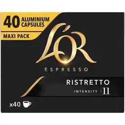 Jumbo L'OR Espresso Ristretto Aluminium Capsules 40 Stuks Maxi Pack 208 g aanbieding