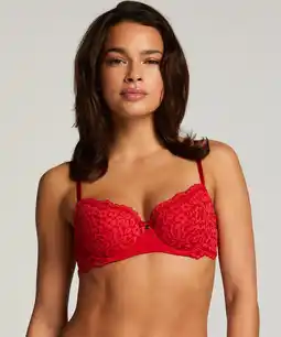 Hunkemoller Hunkemöller Voorgevormde beugel bh Rose Rood aanbieding