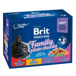 Zooplus 48x100g Family Plate Brit Premium Cat natvoer voor katten aanbieding