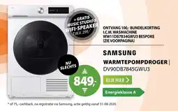 Expert Samsung warmtepompdroger DV90DB7845GWU3 aanbieding