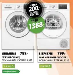 Expert Siemens wasmachine en warmtepompdroger aanbieding