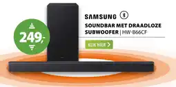 Expert Samsung sound bar met draadloze subwoofer HW-B66CF aanbieding