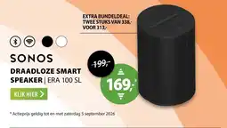 Expert Sonos draadloze smart speaker | era 100 sl aanbieding
