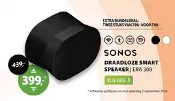 Expert sonos draadloze smart speaker | era 300 aanbieding