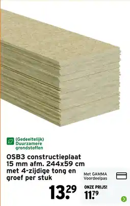 GAMMA OSB3 constructieplaat aanbieding