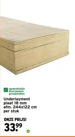 GAMMA Underlayment plaat aanbieding