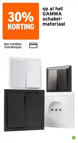 GAMMA gamma schakel-materiaal aanbieding