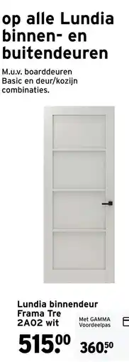 GAMMA Lundia Framatre 2A02 wit aanbieding