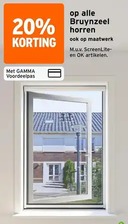 GAMMA Bruynzeel horren aanbieding
