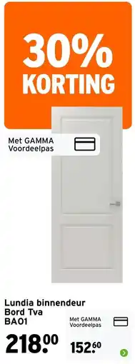 GAMMA Lundia binnendeur Bord Tva BA01 aanbieding