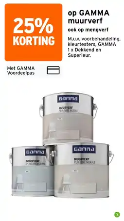 GAMMA gamma muurverf aanbieding