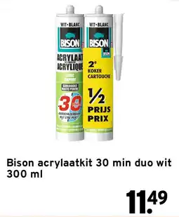 GAMMA Bison acrylaatkit 30 min duo wit aanbieding