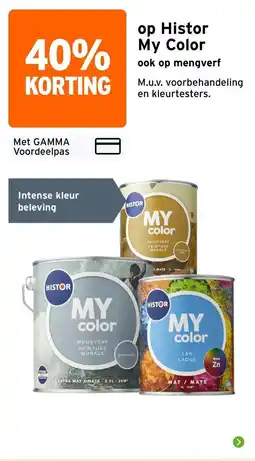 GAMMA Histor my color aanbieding