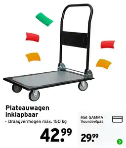 GAMMA Plateauwagen inklapbaar aanbieding