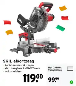 GAMMA SKIL afkortzaag aanbieding
