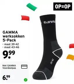 GAMMA Gamma werksokken aanbieding