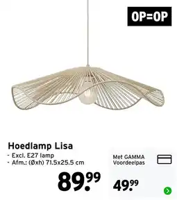 GAMMA Hoedlamp Lisa aanbieding