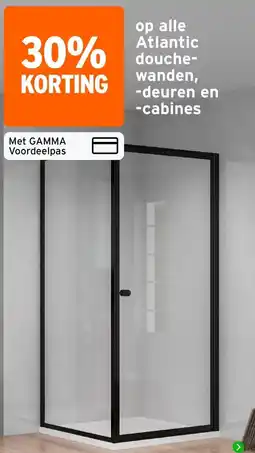 GAMMA Atlantic douche-wanden -deuren en -cabines aanbieding
