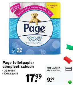 GAMMA Page toiletpapier compleet schoon aanbieding