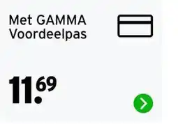 GAMMA Met GAMMA Voordeelpas aanbieding
