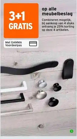 GAMMA gamma meubelbeslag aanbieding