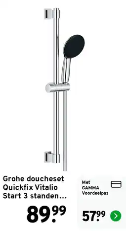 GAMMA Grohe Quickfix Vitalio Start 3 standen aanbieding