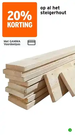 GAMMA gamma steigerhout aanbieding