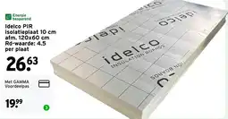 GAMMA Idelco PIR isolatieplaat aanbieding